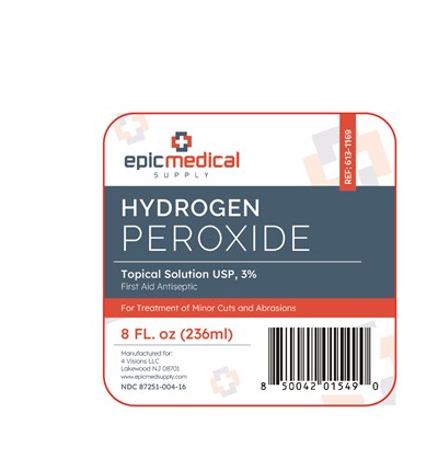 Front Label (Hydrogen Peroxide 8floz Front)